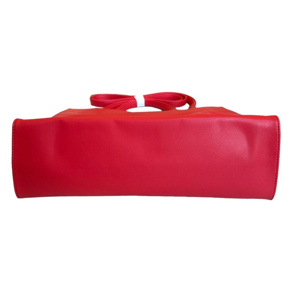 Telfar Shopping Bag Medium Red Vegan Leather Tote NWT - Picture 7 of 12